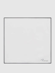 Reiss | Plain Silk Pocket Square in White