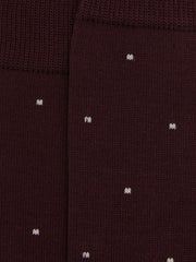 Reiss | Polka Dot Socks in Bordeaux
