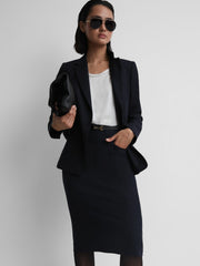 Reiss | Petite Tailored Pencil Skirt in Navy