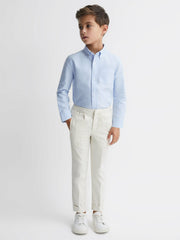 Reiss | 3-9 yrs Button Down Oxford Shirt in Soft Blue