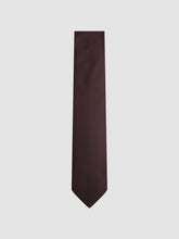 Reiss | Textured Silk Blend Tie in Burgundy