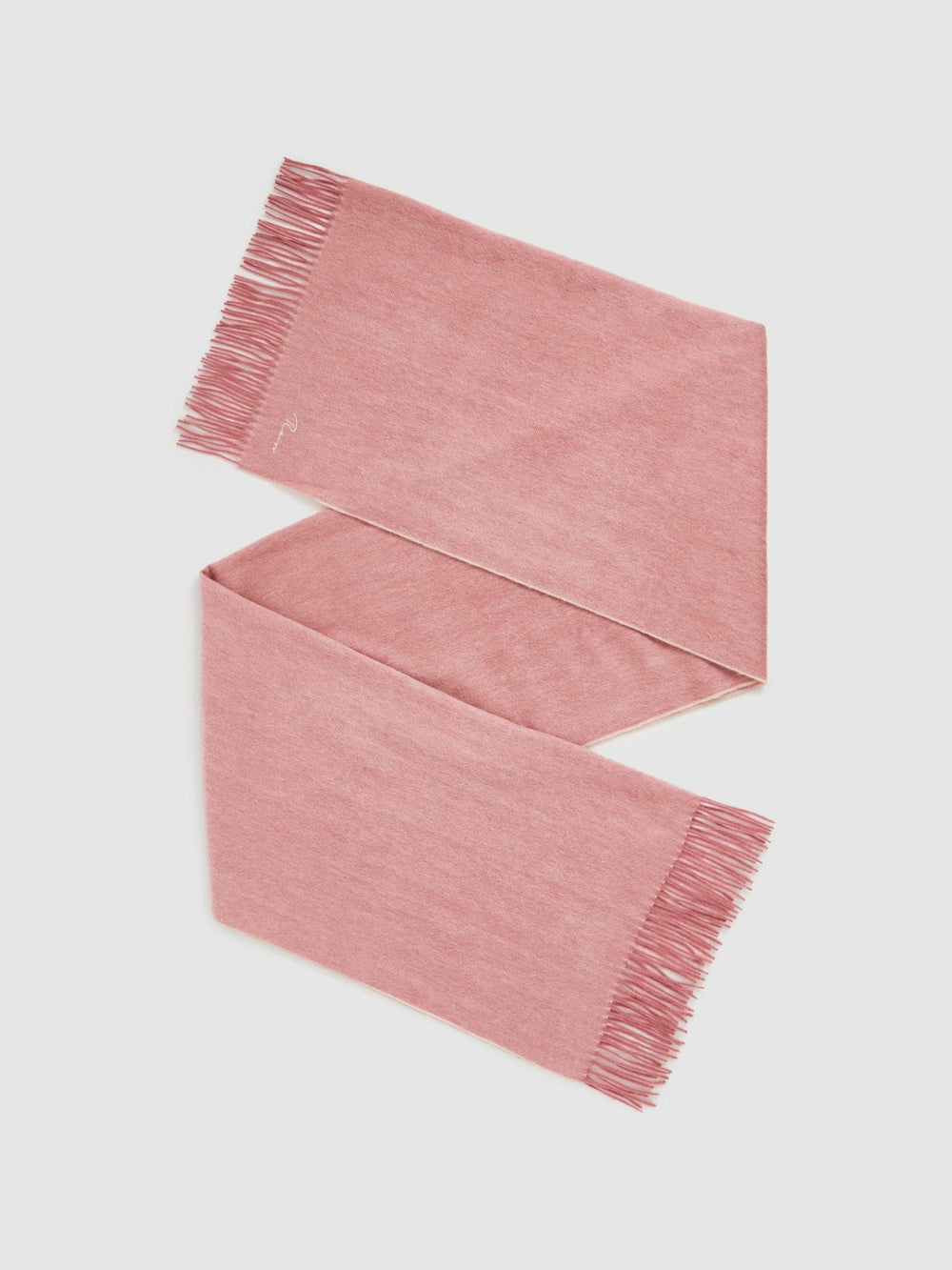 Reiss | Wool-Cashmere Scarf in Blush