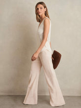 Reiss | Wide-Leg Suit Trousers in Pink