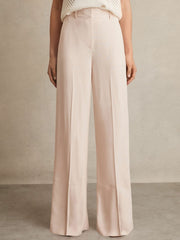 Reiss | Wide-Leg Suit Trousers in Pink