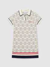 Reiss | 13-14 yrs SmileyWorld Knitted Polo Dress in Off White