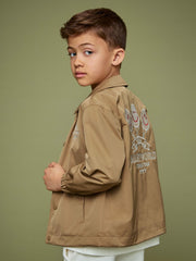 Reiss | 3-9 yrs SmileyWorld Harrington Jacket in Stone