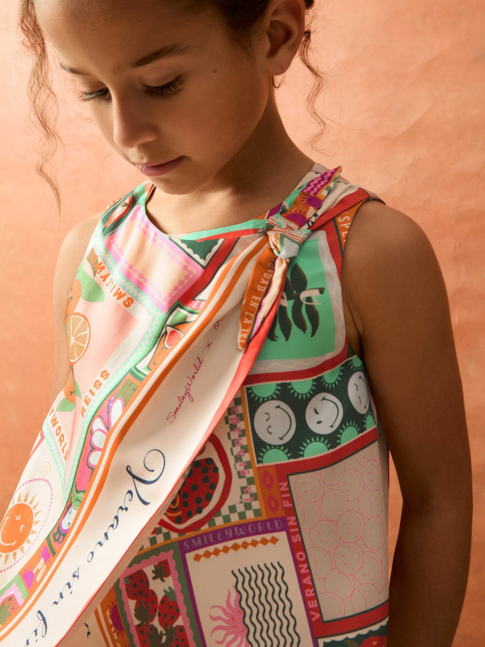 Reiss | 9-13 yrs SmileyWorld Motif Print Top in Multi