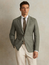 Reiss | Wool-Blend Single-Breasted Blazer Slim-Fit in Sage Green
