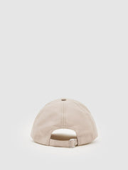 Reiss | Embroidered-Logo Tech Baseball Cap in Stone