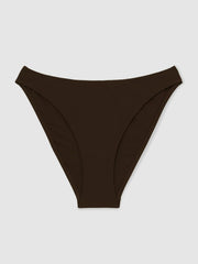 Reiss | High Cut Bikini Bottoms in Chocolate