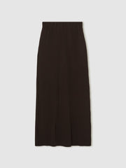 Reiss | Pleated Jersey Midi Skirt in Burgundy