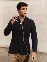 Reiss | Slim-Fit Single-Breasted Jersey Suit Blazer in Navy