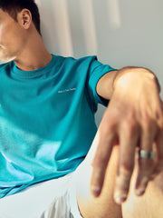 Reiss | | Tom Daley Graphic-Print T-Shirt in Teal Green