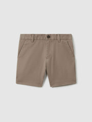 Reiss | 3-9 yrs Cotton Chino Shorts with Stretch in Stone