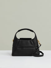 Reiss | Grained-Leather Shoulder Bag in Black