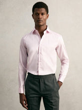 Reiss | Slim Fit Slim-Fit Cotton-Sateen Shirt in Pink