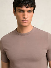 Reiss | Stretch-Cotton Crew-Neck T-Shirt in Taupe Brown