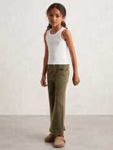 Reiss | 3-9 yrs Stretch-Cotton Ribbed Vest in Ivory