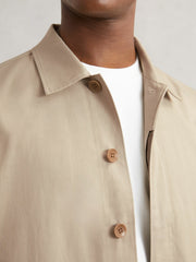 Reiss | Paige Flap Pocket Worker Jacket in Beige