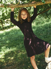 Reiss | 9-13 yrs Rib-Knit Roll-Neck Belted Dress in Chocolate
