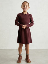 Reiss | 9-13 yrs Embellished Collar Knitted Dress in Berry