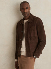 Reiss | Jacket in Chocolate Brown