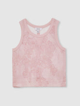 Reiss | 13-14 yrs Cotton Floral Vest and Joggers Set in Pink Print