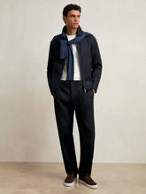 Reiss | Lyocell Cotton Wide Utility Trousers in Navy