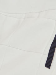 Reiss | 9-12 yrs Tipped Knit Stitch-Detail Shorts in White/Navy