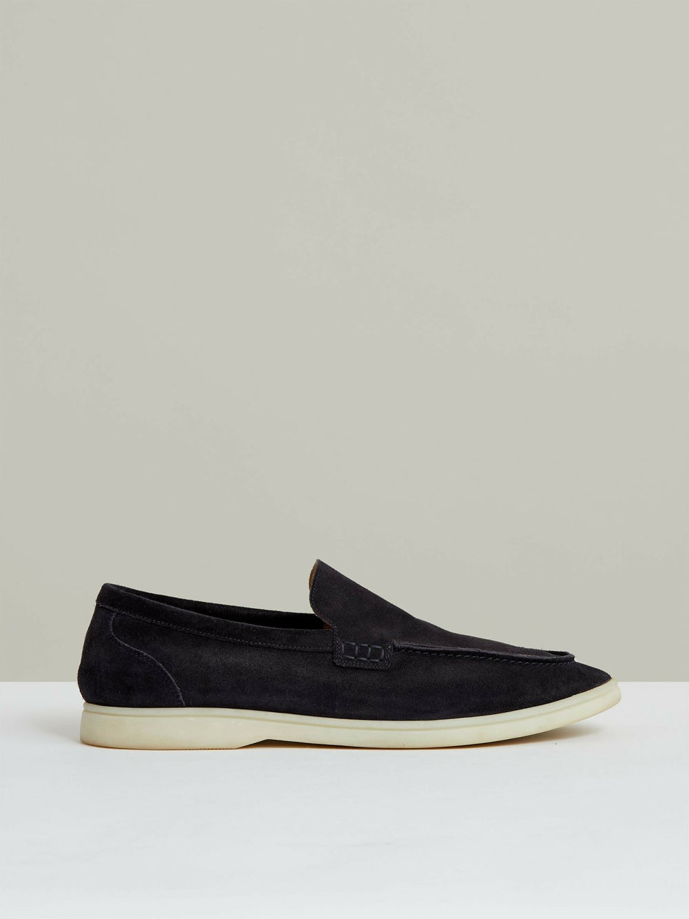 Reiss | Suede Slip-On Loafers in Navy