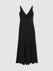 Reiss | Cowl-Neck Sleeveless Maxi Dress in Black