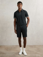 Reiss | Textured Drawstring Shorts in Navy