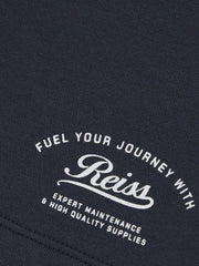 Reiss | 9-13 yrs Cotton Blend Motor Cars Sweat Shorts in Washed Blue