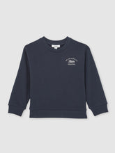 Reiss | 13-14 yrs Cotton Blend Motor Cars Sweatshirt in Washed Blue