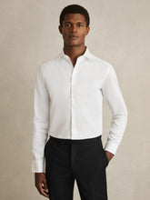 Reiss | Slim Fit Cotton Sateen Shirt in White