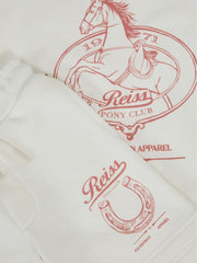 Reiss | Pony Club Sweatshirt and Shorts Set in Ecru