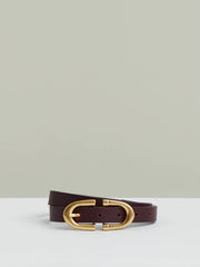 Reiss | Horseshoe Belt in Burgundy