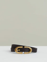 Reiss | Horseshoe Belt in Chocolate