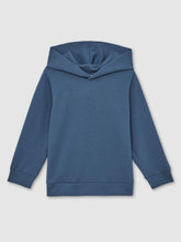 Reiss | Interlock Jersey Hoodie in Ocean Blue