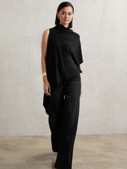 Reiss | Cape Detail Top in Black
