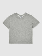 Reiss | 13-14 yrs Cotton-Blend Crew-Neck T-Shirt in Grey Marl