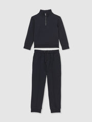 Reiss | 9-13 yrs Interlock Sweatshirt and Trousers Set in Navy Blue