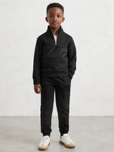 Reiss | 3-9 yrs Interlock Drawstring Joggers in Black