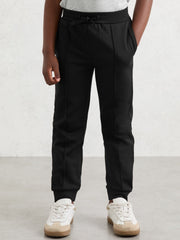 Reiss | 13-14 yrs Interlock Drawstring Joggers in Black