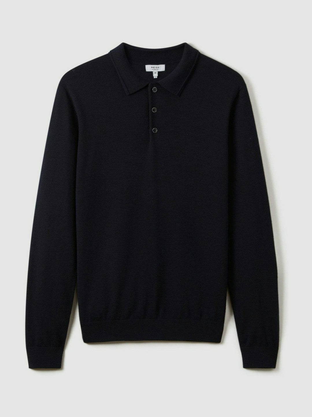 Reiss | Merino Wool Polo Shirt in Navy