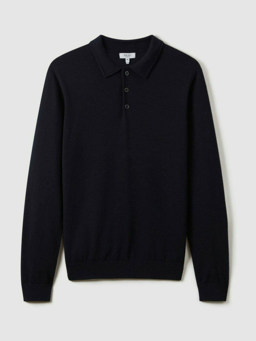 Reiss | Merino Wool Polo Shirt in Navy