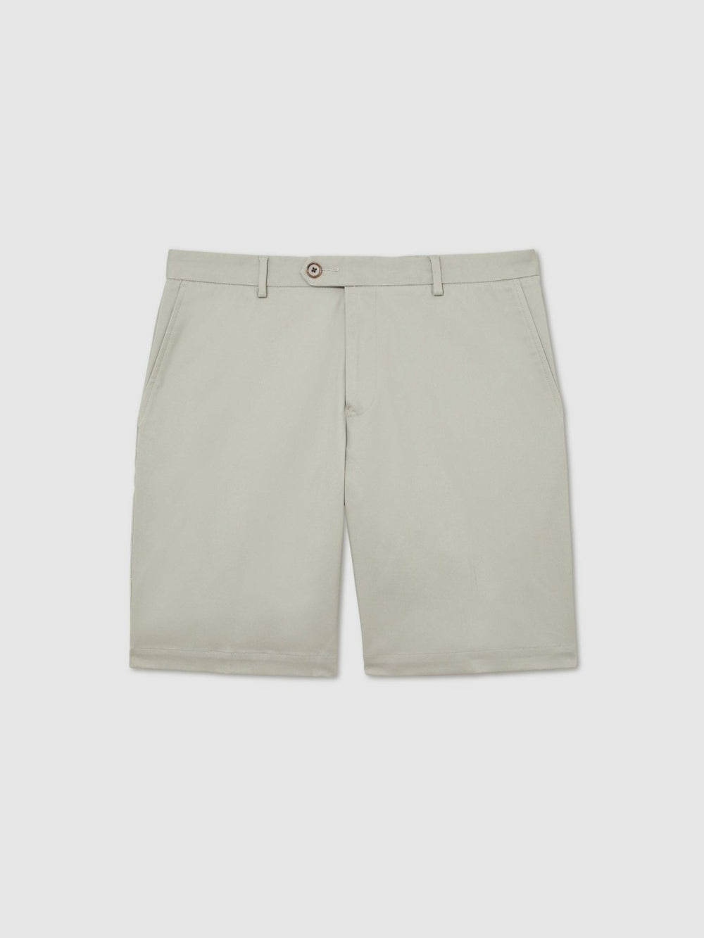 Reiss | Cotton Chino Shorts With Stretch in Soft Sage