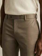 Reiss | Oe Hampton Cotton Chino Shorts with Stretch in Taupe