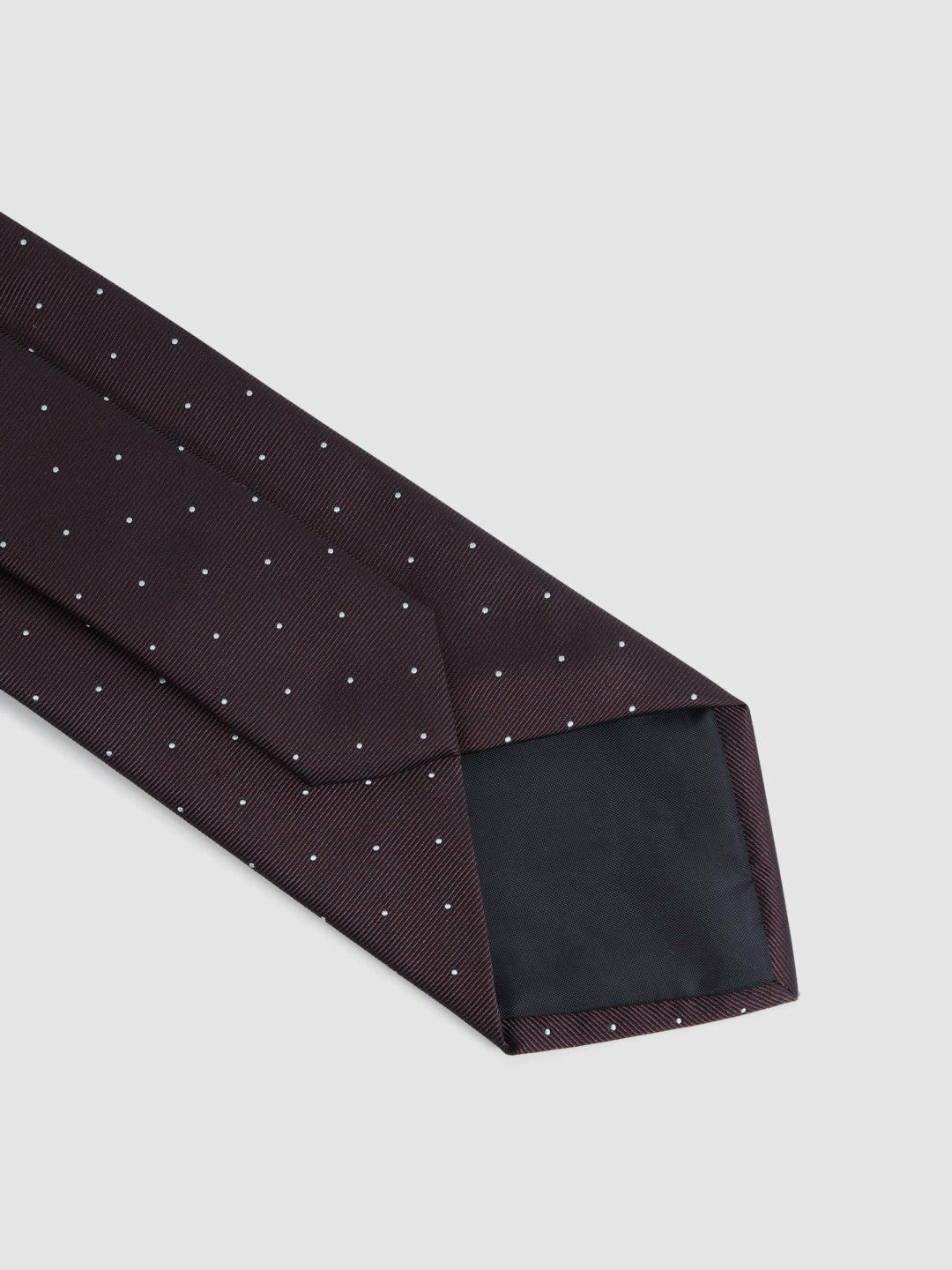 Reiss | Polka Dot Silk Tie in Burgundy