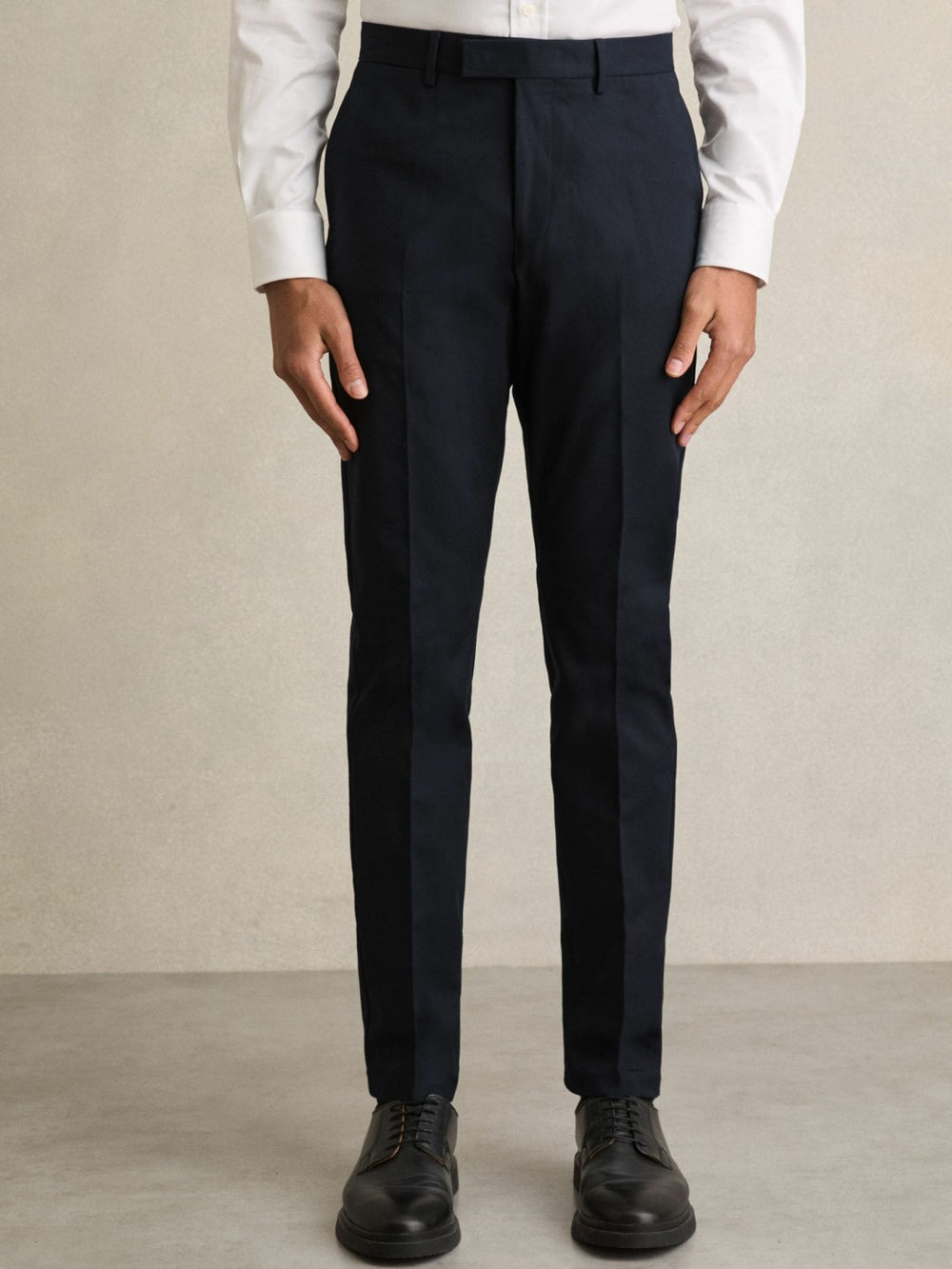 Reiss | Slim Fit Cotton Blend Chinos in Navy